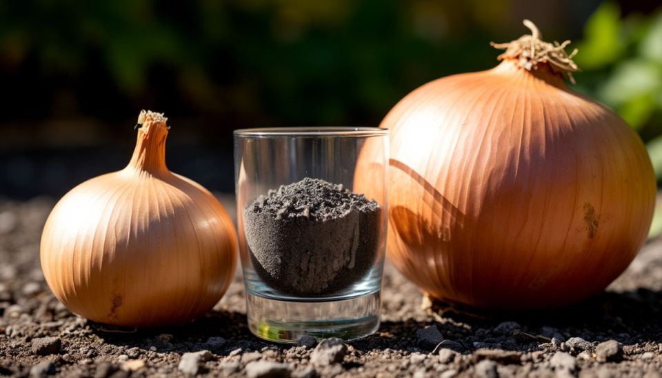 Секрет урожая: как зола превращает лук в гигантов