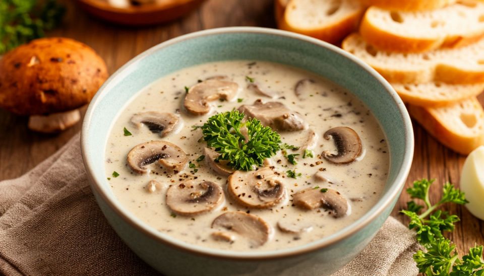 Сливочно-грибной суп: идеальное теплоту осени и зимы