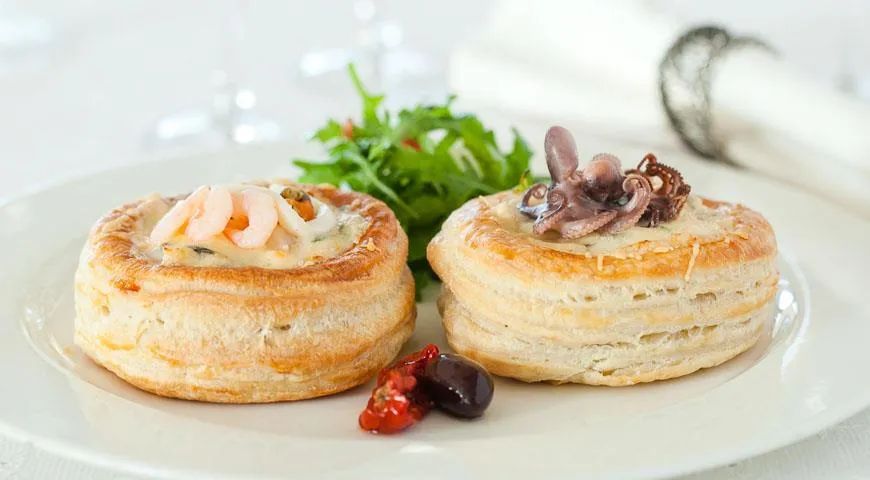 Волованы с морским жюльеном: изысканная закуска для вашего стола