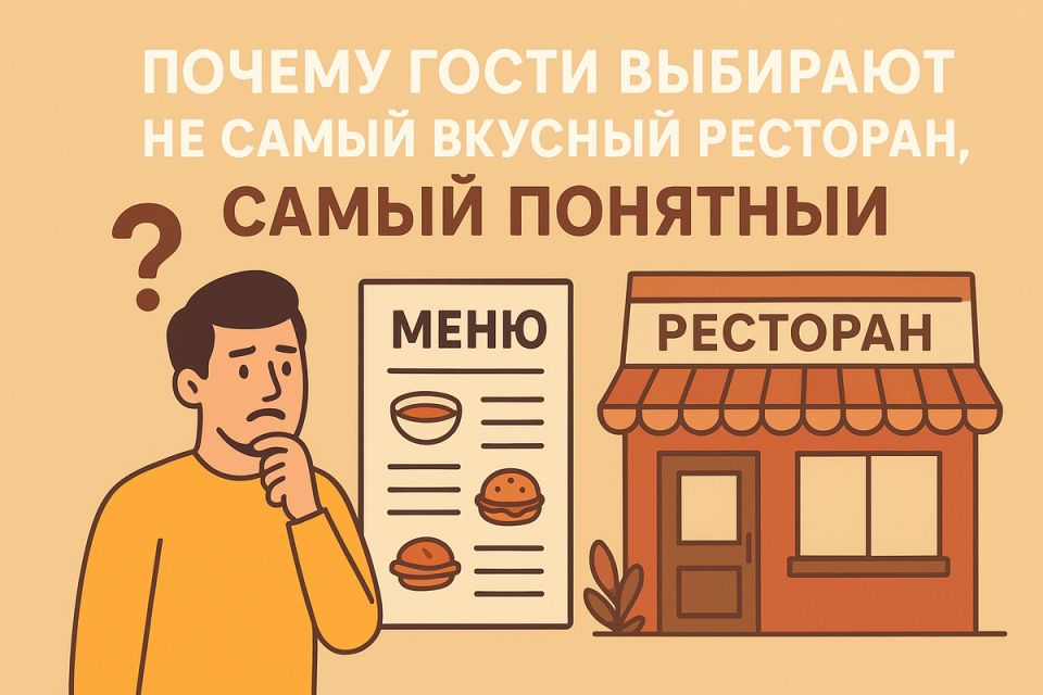 Почему гости выбирают не самый вкусный ресторан, а самый понятный