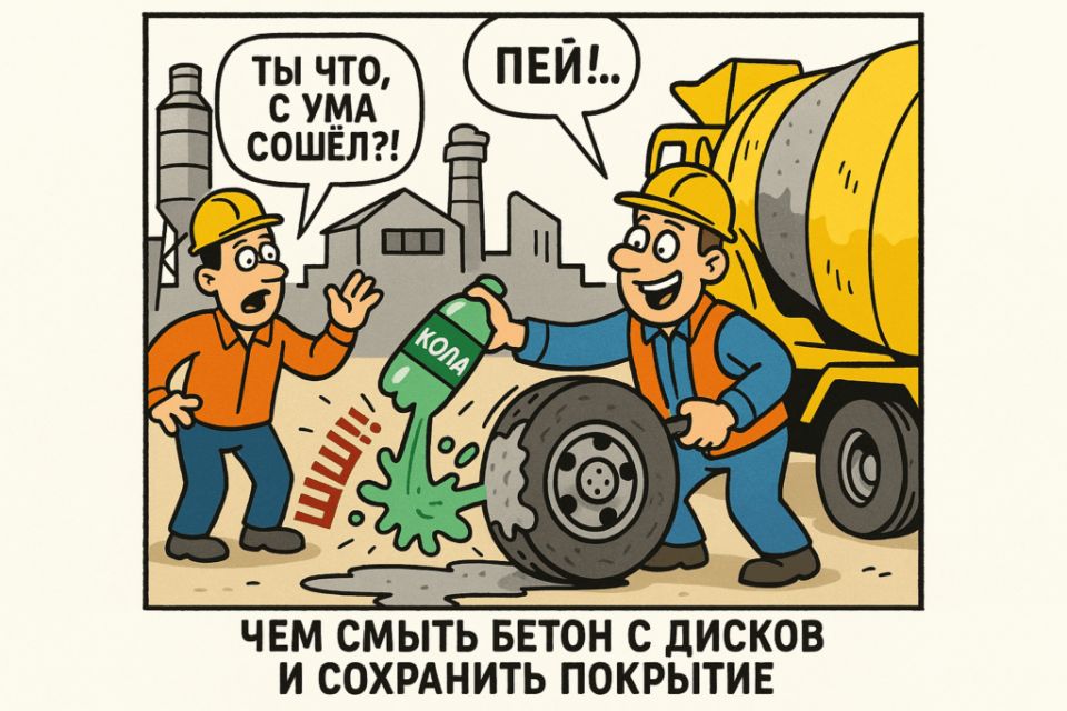 Как безопасно избавиться от бетона на дисках и сохранить покрытие