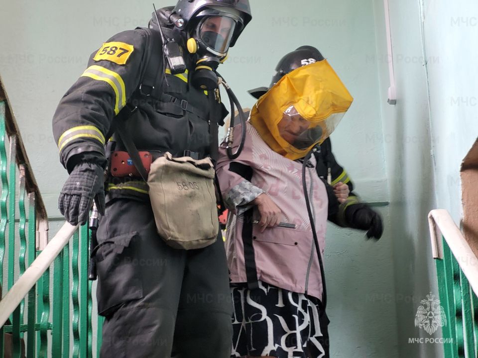 В Одоеве прошло пожарно-тактическое учение