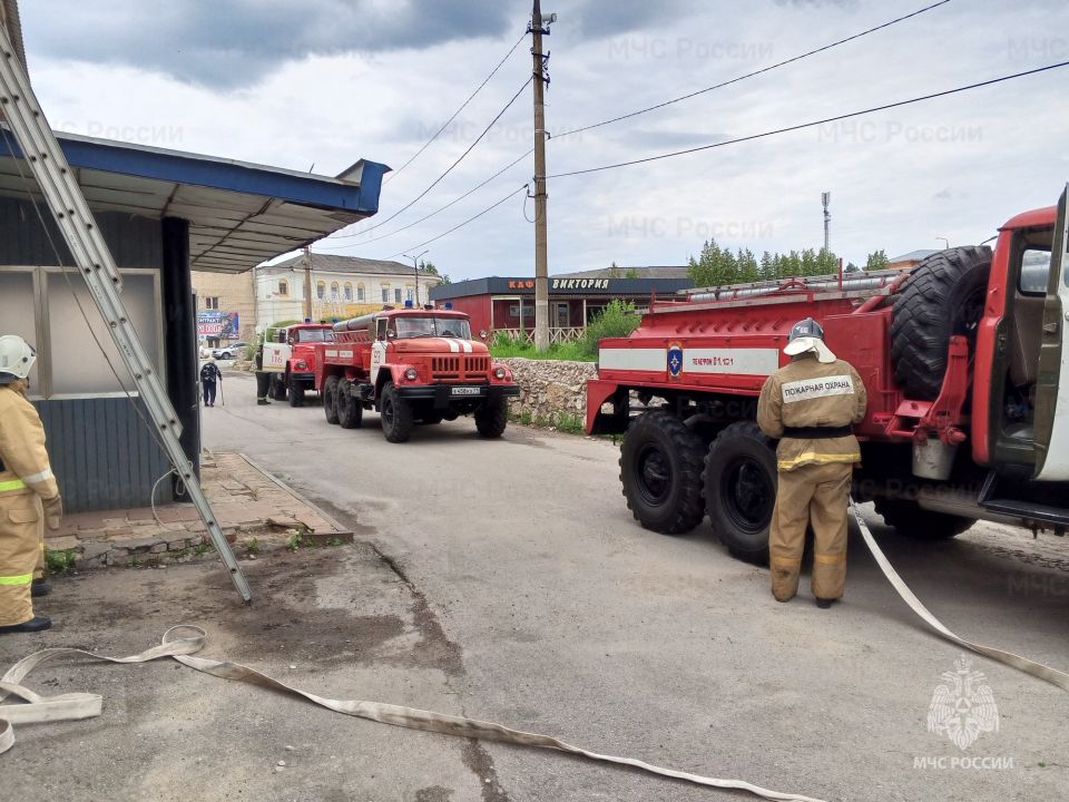В Одоеве прошло пожарно-тактическое учение