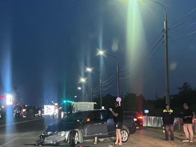 Авария на Восточном обводе напротив Ледового дворца