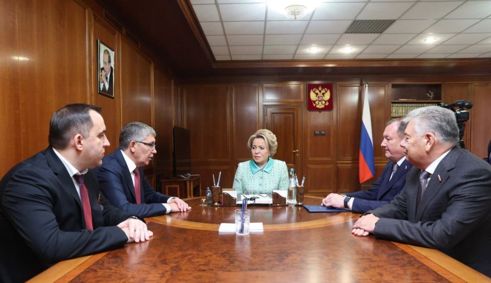 Председатель Совета Федерации Валентина Матвиенко провела встречу с руководством Тульской области