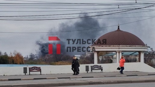 Очевидцы сообщают о задымлении в районе нового моста через Упу