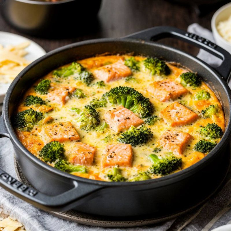 В рубрике #УтроКофеТСН мы предлагаем приготовить завтра на завтрак фриттату с брокколи и семгой: