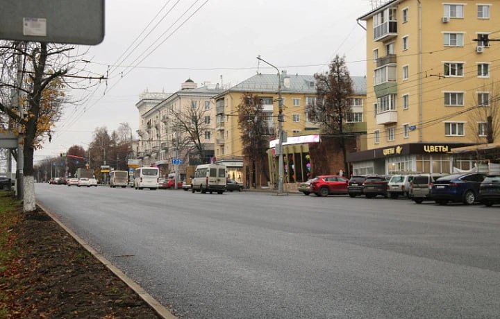 В Туле завершили ремонт проспекта Ленина