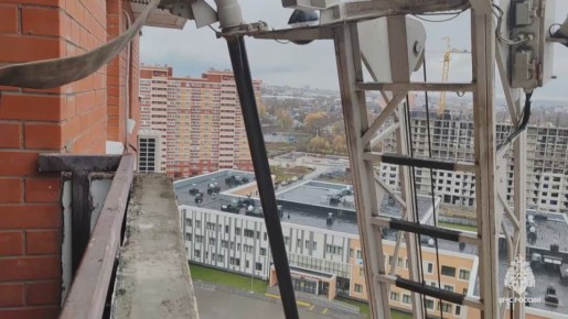 В Туле отработаны способы борьбы с огнем в высотном здании