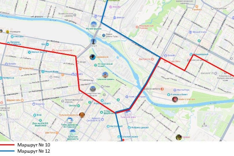 В Туле со 2 по 4 ноября изменится схема движения трамваев маршрутов №10 и 12 В Туле со 2 по 4 ноября изменится схема движения трамваев маршрутов №10 и 12