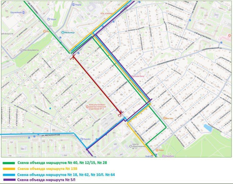 Ещё раз для водителей: Движение перекрыто