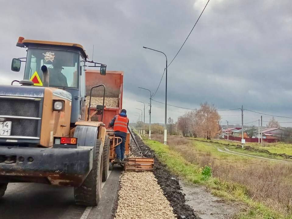 #Новостисполей В Куркинском районе продолжается ремонт дорог