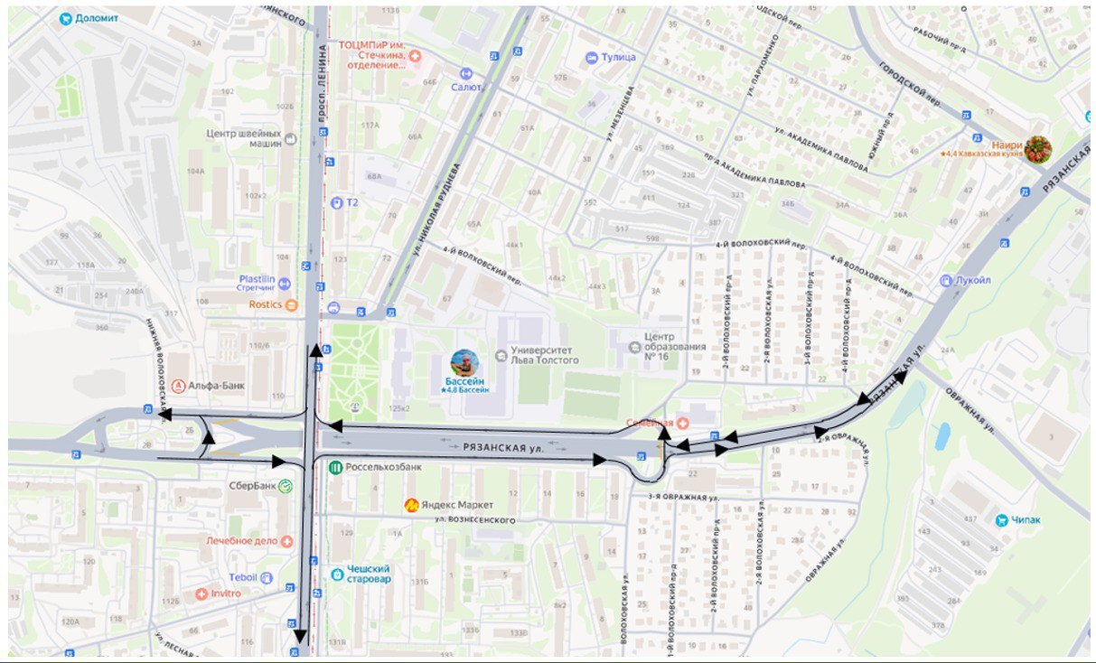 Напоминаем, с 21.00 до 23.59 3 ноября по ул. Рязанской под Орловским путепроводом ограничат движение всех видов транспорта