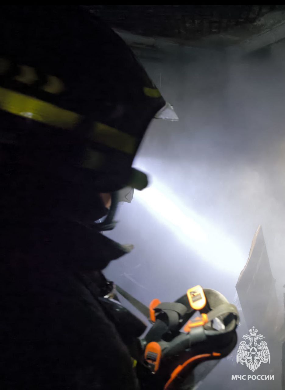 Огнеборцы потушили пожар в Донском Огнеборцы потушили пожар в Донском