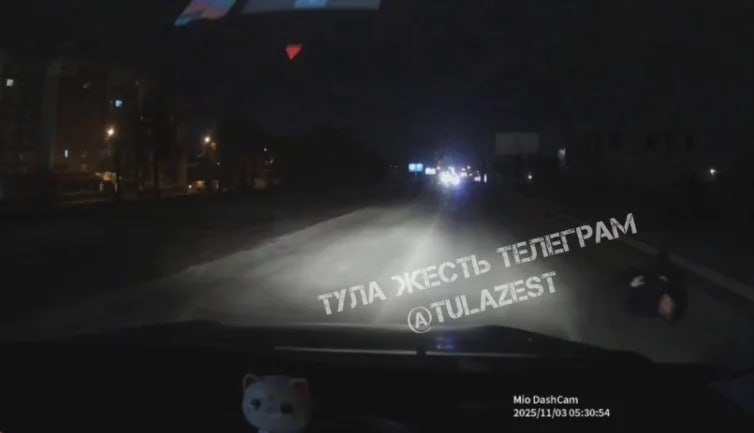 Житель Новомосковска оказался на проезжей части, попал под машину и погиб