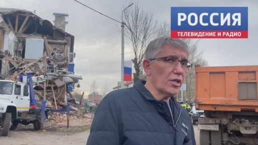 Наша съемочная группа на месте трагедии