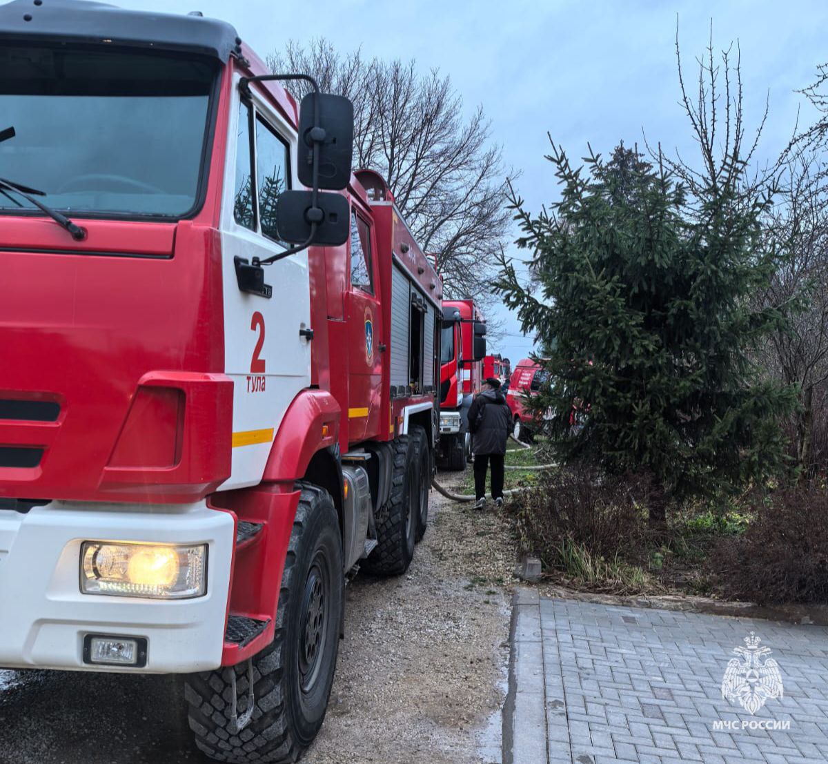 На пожаре в Туле погибла женщина На пожаре в Туле погибла женщина