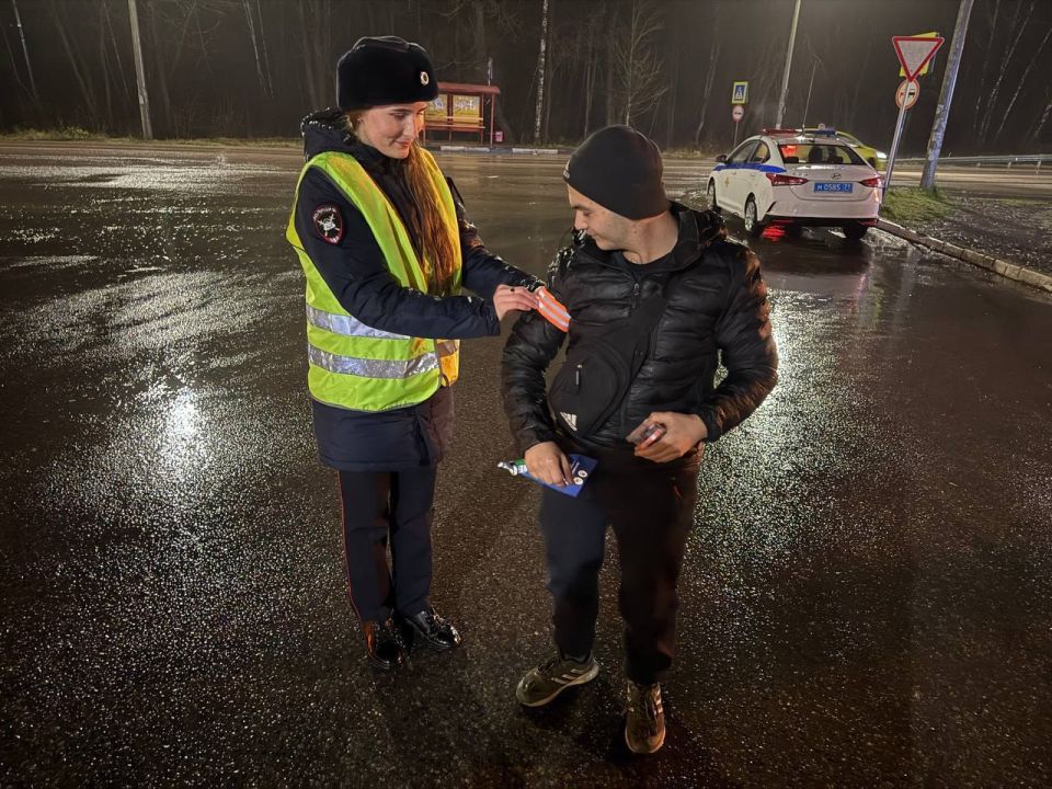 В целях предупреждения наездов на пешеходов, происходящих в темное время суток и в условиях недостаточной видимости сотрудники Госавтоинспекции города Тулы провели акцию «Засветись!»