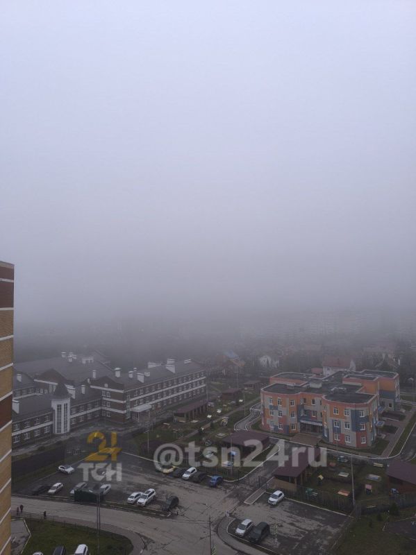 Туман окутал Тулу. Плотная пелена значительно ухудшила видимость на дорогах региона