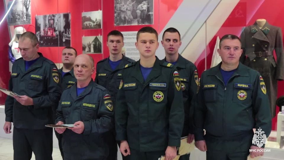 В Туле состоялась торжественная церемония посвящения в пожарные