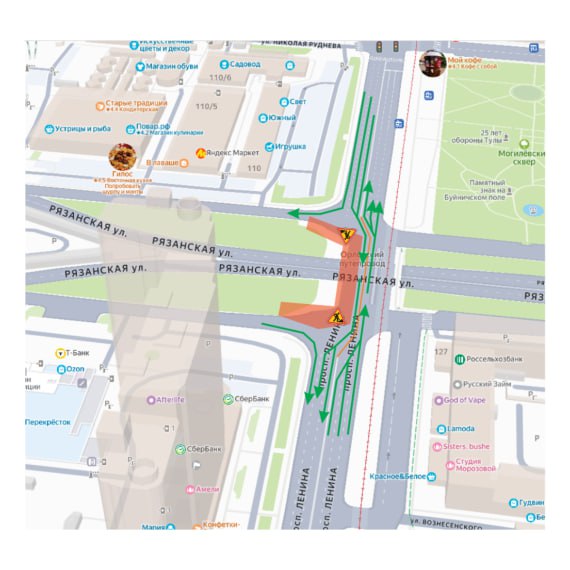 Орловский путепровод в Туле будет частично закрыт для движения на две ночи подряд