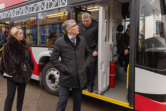 Дмитрий Миляев: Мы продолжаем обновление транспорта в Туле Дмитрий Миляев: Мы продолжаем обновление транспорта в Туле