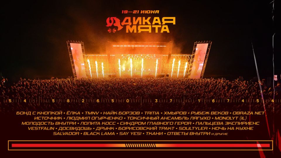 Фестиваль «Дикая Мята» анонсировал первых участников лайнапа 2026 года