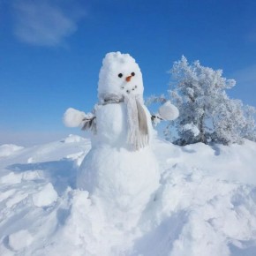 Факт: 1 час лепки снеговика = 300 сожжённых калорий!