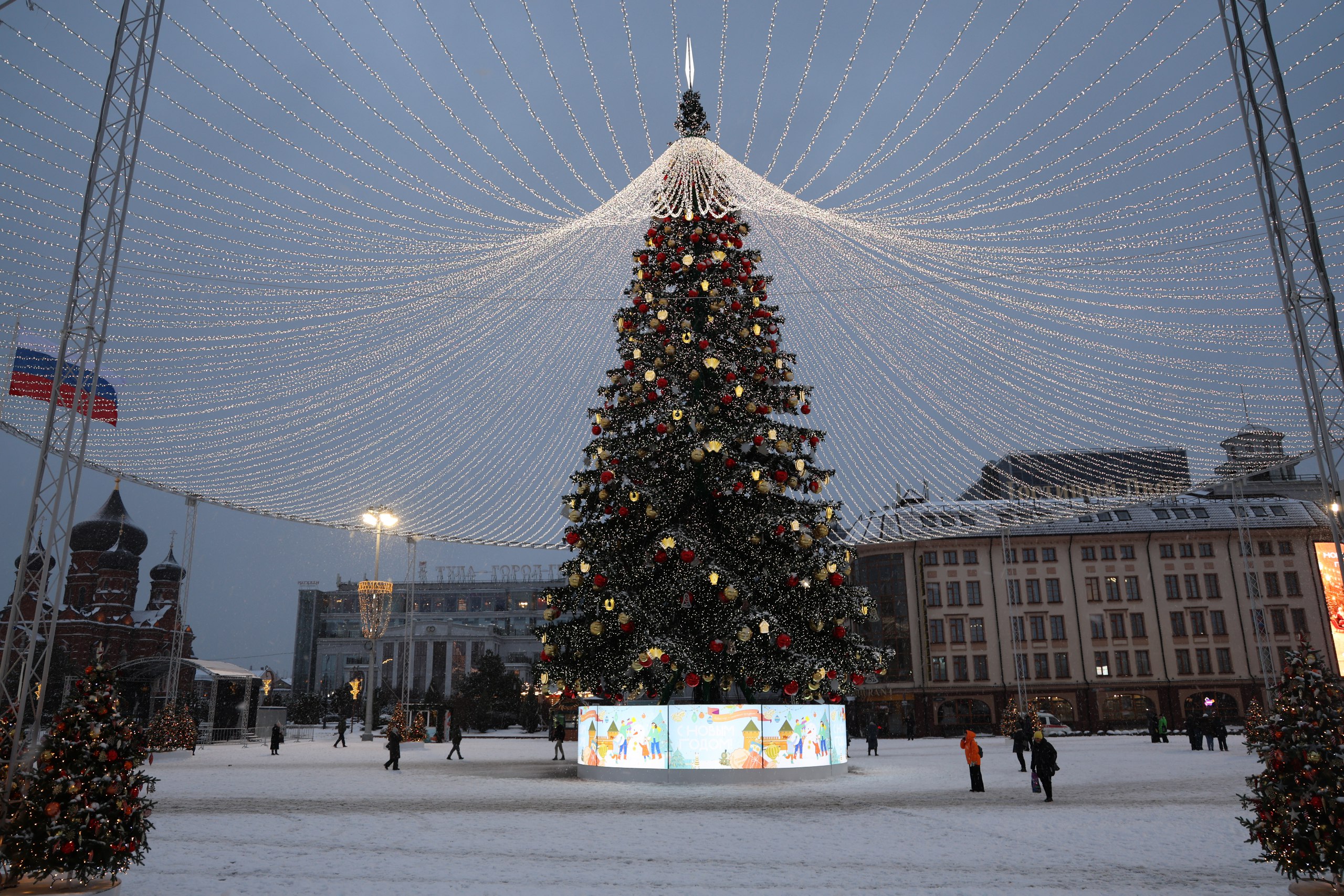 Делимся с вами фотографиями новогодней Тулы