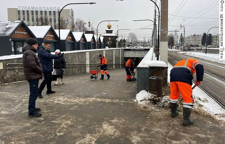 В Туле усилили уборку снега после объезда городских территорий