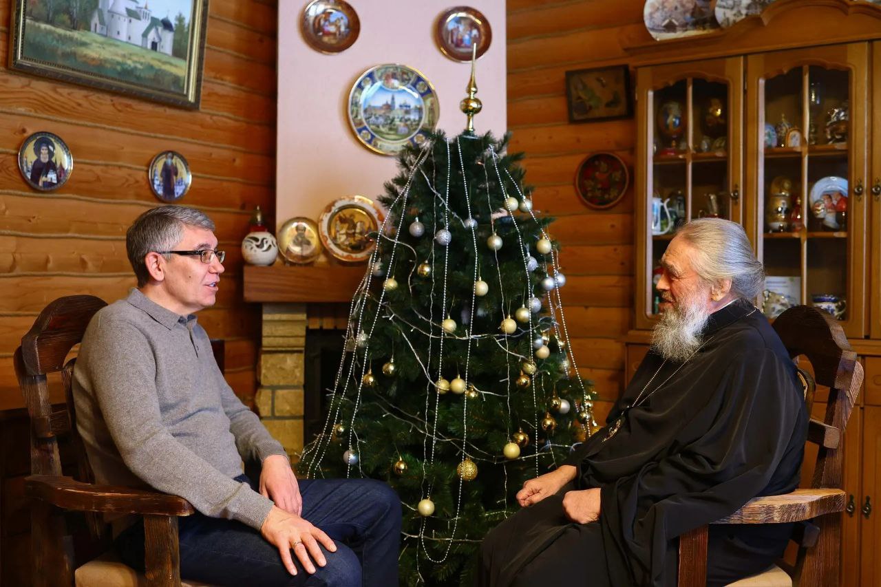 В светлый праздник Рождества Христова губернатор Тульской области Дмитрий Миляев встретился с митрополитом Тульским и Ефремовским Алексием