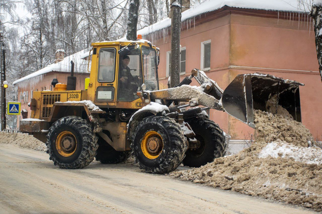 В Узловском районе сменили тактику уборки снега
