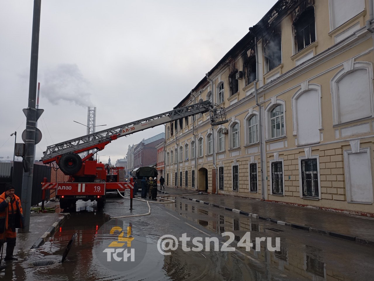Ровно год назад в военном госпитале на ул. Советской в Туле произошел крупный пожар
