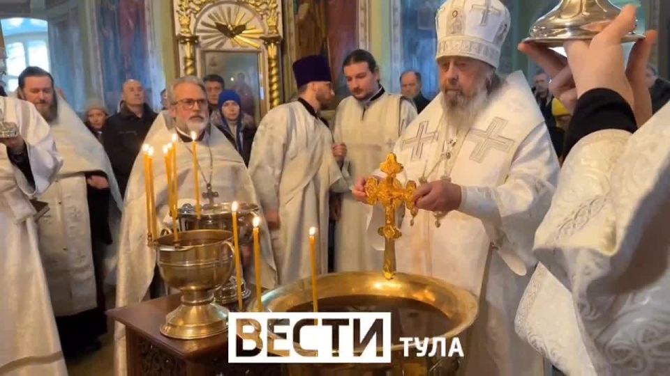 Речь Митрополита Тульского и Ефремовского после литургии и Великого освящения воды во Всехсвятском кафедральном соборе