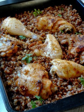 Гречка с курицей: простой рецепт без уборки на кухне