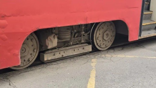 В Туле снова трамвай сошел с рельсов