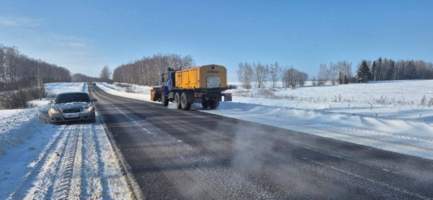 В Тульской области продолжается уборка снега