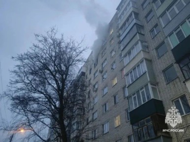 В Ефремове пожарные спасли из горящей квартиры человека и кошку