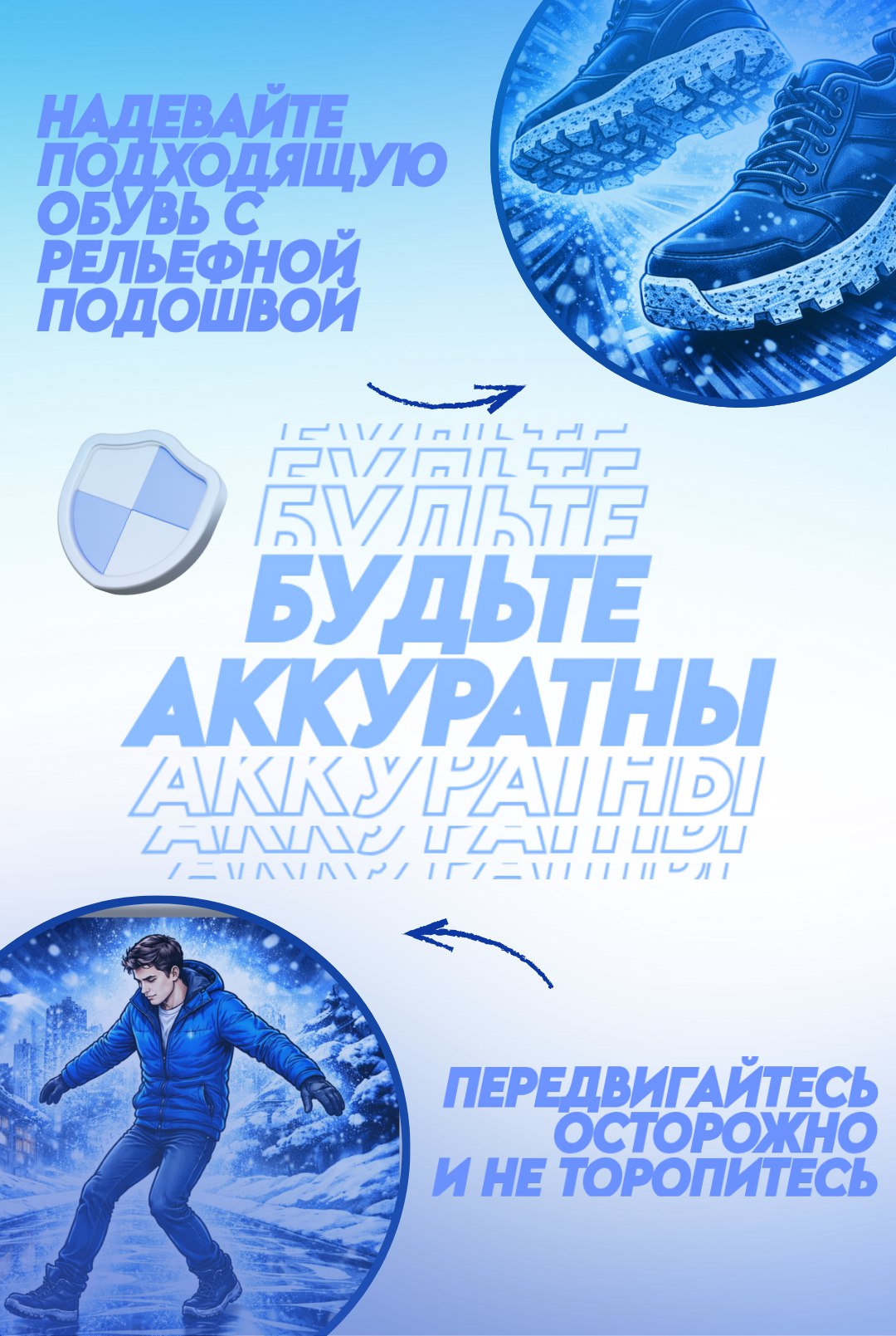 Осторожно, гололёд: соблюдайте правила безопасности Осторожно, гололёд: соблюдайте правила безопасности