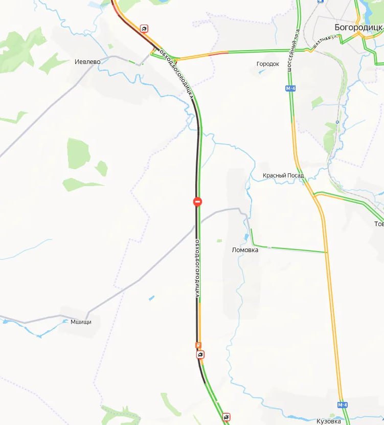 Участок трассы М-4 «Дон» под Тулой перекрыт из-за ДТП