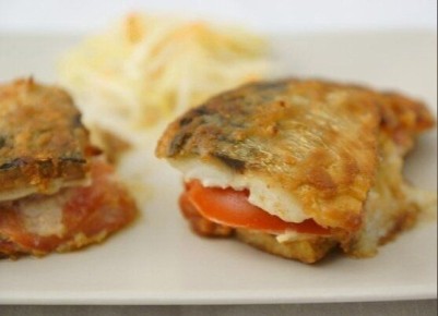 Скумбрия, Жареная С Сыром