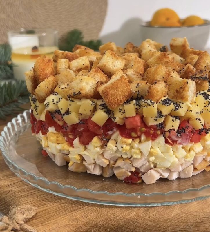 Курочка под кайфом: оригинальный салат на ваш новогодний стол