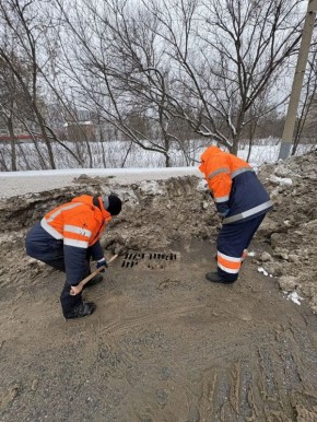 На улицах Тулы продолжают устранять подтопления