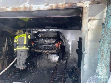 Пожар в Суворове: пострадал мужчина