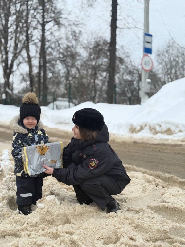 Сотрудники Щекинской Госавтоинспекции Тульской области провели профилактическую акцию "Внимание! Впереди пешеходный переход."