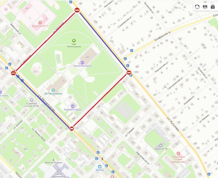 20 марта в Пролетарском округе на части улиц ограничат движение