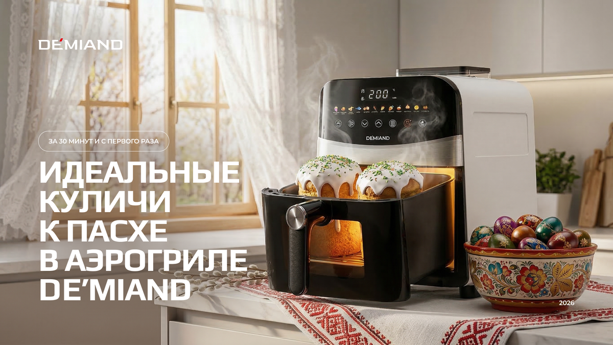 Куличи к Пасхе: быстрое и простое совершенство в аэрогриле