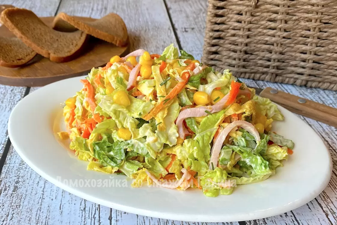 Салат из пекинской капусты: новинка для вашего стола!
