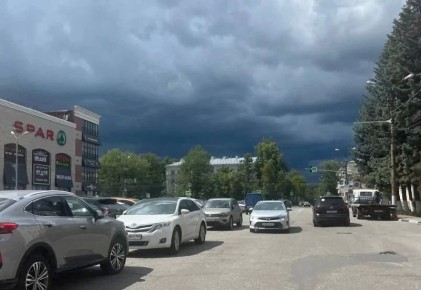 А тем временем непогода уже надвигается на Тульскую область
