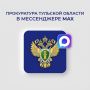 Канал прокуратуры Тульской области доступен в национальном мессенджере